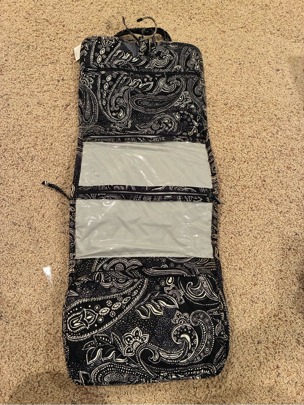Vera Bradley Black & White Paisley Quilted Tote - Picture 2 of 2